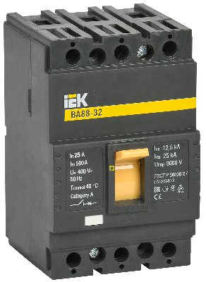 Выключатель автоматический трехполюсный ВА88-32 25А 25кА РЭ500А