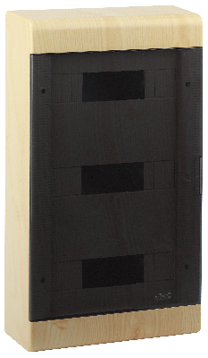 Щит распределительный навесной ЩРн-П-36 сосна дверь светлая основа пластиковый