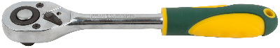 Вороток (трещотка) CrV механизм, пластиковая прорезиненная ручка 1/2'', 24 зубца