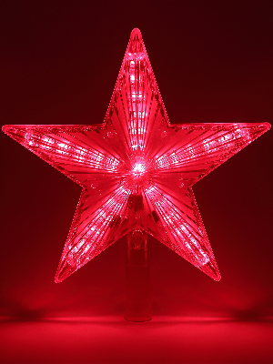 Светодиодная елочная верхушка Звезда, 31 LED, h21 см,длина провода 2,5 м., 220V, IP20 ENGEV-02