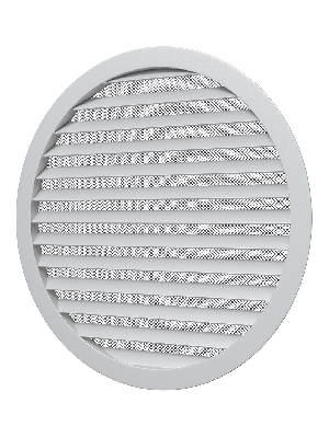 Решетка вентиляционная круглая D350 алюминиевая с фланцем D315