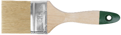Кисть флейцевая ''Хард'', натуральная светлая щетина, деревянная ручка 2.5'' (63 мм)