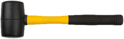 Киянка резиновая, фиберглассовая ручка 70 мм (680 гр)