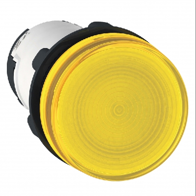 Сигнальная световая арматура без лампы желтая 22мм 250V