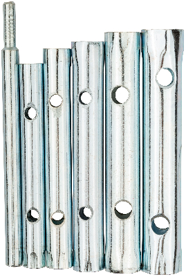 Ключи трубчатые, набор 6 шт (8-17 мм)