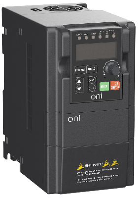 Преобразователь частоты A150 220В 1Ф 1,1кВт 6А со встроенным тормозным модулем ONI