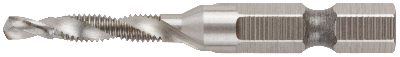 Сверло-Метчик комбинированное метрическое, быстрорежущая (HSS) сталь Р6М5, М4х0.7 мм, 16/54 мм