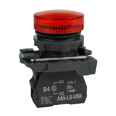 Сигнальная лампа OptiSignal D22 C5-L-M4 красная пластик 230-240VAC XB5AVM4