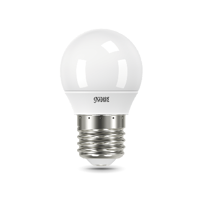 Лампа светодиодная LED 6 Вт 420 лм 3000К AC180-240В E27 шар P45 теплая (промоупаковка 3 лампы) Elementary Gauss