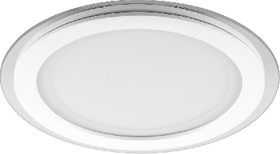 Светильник светодиодный ДВО-24w 4000K 1440Лм со стеклом белый