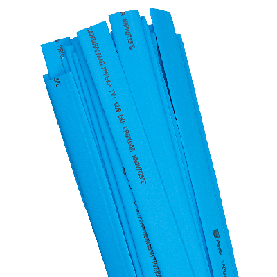 Трубка термоусаживаемая ТУТ нг 12/6 синяя в отрезках по 1м EKF PROxima