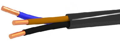 Кабель силовой ВВГнг(А)-LSLTx 3х4,0 ок (N,PE) - 0,66 кВ ТРТС