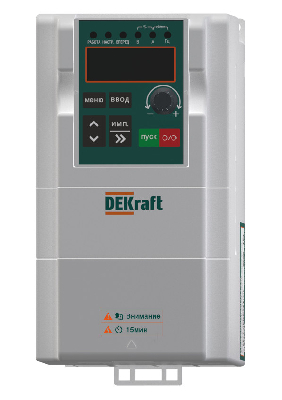 Преобразователь частоты DEKV060-1.5кВт 3 фазы 380В с торм. Модулем