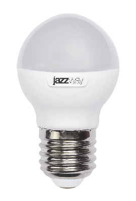 Лампа светодиодная LED 7Вт E27 4000К шар Jazzway