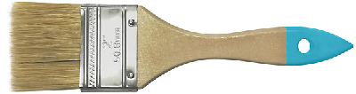 Кисть флейцевая, натур. cветлая щетина, деревянная ручка 2.5'' (63 мм)